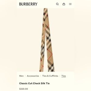 Burberry Classic Silk Tie